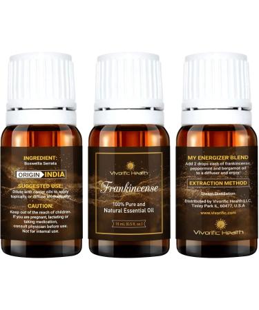 Frankincense Essential Oil (Pack of 2) - 15 ml - Therapeutic Grade 100% Pure and Natural - Great for Immune System Digestion Antiaging Aromatherapy and Much More-Vegan and Kosher Certified - Buy Online on GoSupps.com