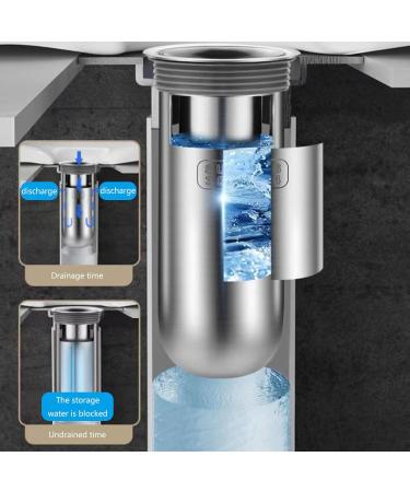 Bathroom Shower Drain Backflow Preventer Stainless Steel Shower Drain Plug Seal Not Odor Bathroom Floor Trapping Silver - Buy Online on GoSupps.com