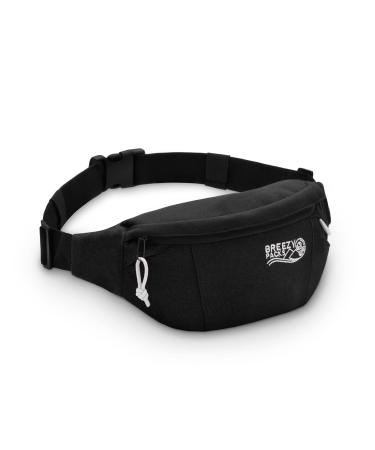 Breezy Belt | BreezyPacks medicine cooling waistbag | Keeps medicine at room temperature | Recharges by Itself- No wetting Freezing or Electricity | TSA Approved | EpiPen & Insulin travel bag (Black)