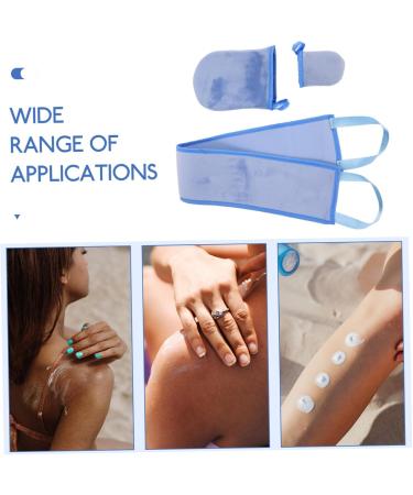 HAPINARY Tanning Mitt Applicator 1 Set Flocking Thumb Black Agent Tanning Self Tanning Mitt Applicator - Buy Online on GoSupps.com