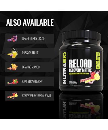 NutraBio Labs Reload Recovery Matrix - Passion Fruit, 1.83 lb | Advanced Post-Workout Formula - Buy Online on GoSupps.com