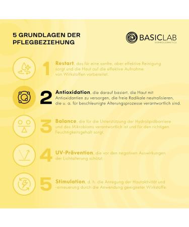 Basiclab Antioxidant regenerating serum nutrition and smoothing 30ml organic face serum natural cosmetics Natural Ingredients - Buy Online on GoSupps.com