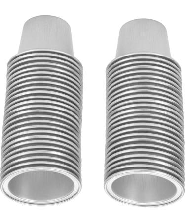 Capsules de caf Couvercles en Aluminium Joint Frais pour Dosettes de caf Autocollants et Brosse pour Usage Domestique 50 Pi ces Capsules de 15ml (Argent) - Buy Online on GoSupps.com