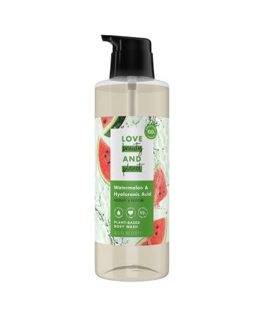 Love Beauty And Planet Plant-Based Body Wash Hydrate and Restore Skin Watermelon and Hyaluronic Acid Made with Plant-Based Cleansers and Skin Care Ingredients 32.3 fl oz - Buy Online on GoSupps.com
