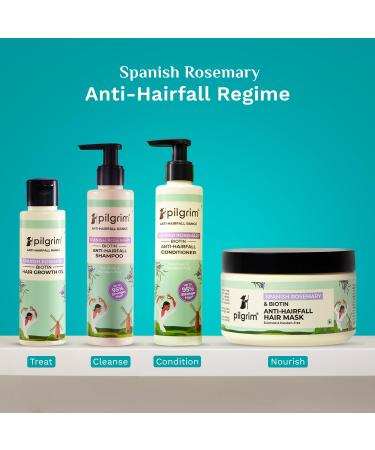 Pilgrim Spanish Rosemary & Biotin Hair Growth Oil - Enhance Density Strengthen Roots Reduce Hairfall | Sulfate & Paraben Free | 3.38 Fl Oz - Buy Online on GoSupps.com