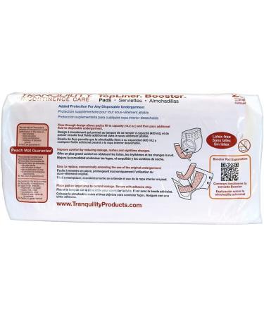 Tranquility TopLiner Super Disposable Booster Pads - Peach - 25 Count - Buy Online on GoSupps.com
