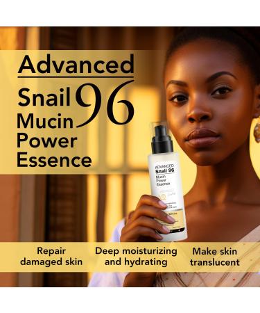Snail Mucin 96% Power Repairing Essence | Hydrating Serum for Dull Skin & Fine Lines | Korean Skincare 100ml - Buy Online on GoSupps.com