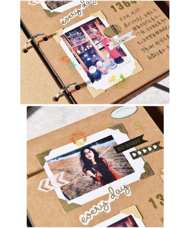 6Sheets(144PCS) Retro DIY Photo Album Accessories Peel-Off Paper Photo Corner Stickers Pictures Mounting Corners for Scrapbook Album Personal Journal Dairy Organizer Notebook(Kraft Paper) - Buy Online on GoSupps.com