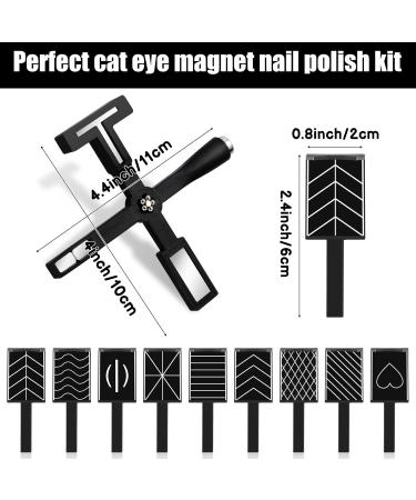 11 Pcs Cat Eye Gel Nail Polish Set - Magnetic Nail Art Accessories for Stunning Designs - Buy Online on GoSupps.com