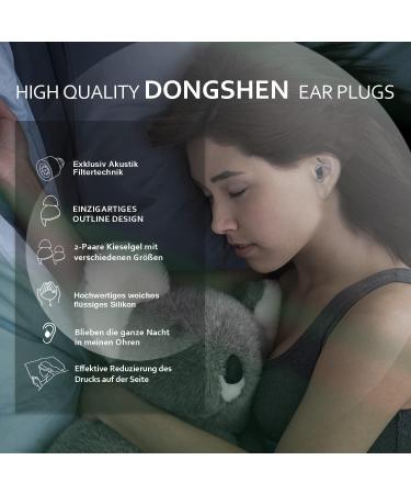 DONGSHEN Reusable Noise Cancelling Ear Plugs for Sleeping - Ultra Soft Silicone Earplugs for Deep Sleep, Concerts, and More (Blue) - Buy Online on GoSupps.com