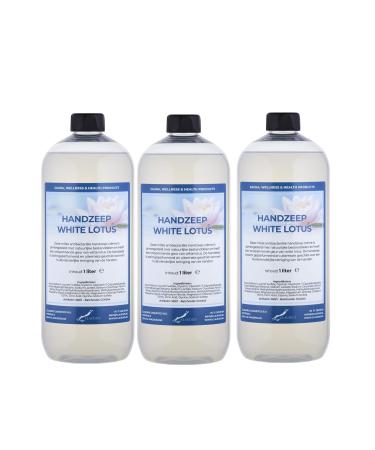 Claudius White Lotus Hand Soap 1L - Pack of 3