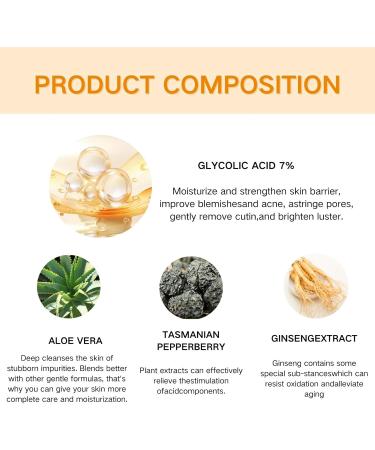 Glycolic Acid Toner Glycolic Acid 7% Toning Solution 240ml Glycolic Acid Toning Resurfacing Solution Glycolic Acid Serum Hydrating Toner for Blemishes And Acne Glycolic Acid 7% Exfoliating Toner - Buy Online on GoSupps.com