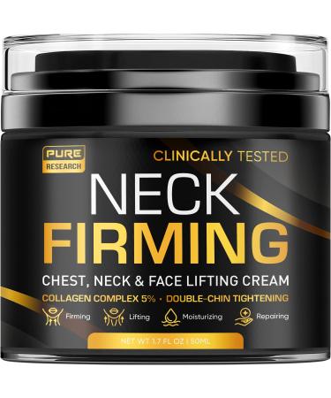 Neck Firming Cream - Anti Wrinkle Cream - Saggy Neck Tightener & Double Chin Reducer Cream - Collagen & Retinol Skin Tightening Cream - Anti Aging Moisturizer for Neck & Décolleté