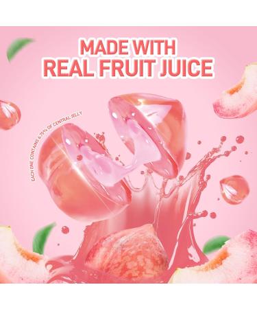 Amos 4D Gummy Peach Burst Peach Gummy Candies with Filled Hearts Natural Flavor Fruity Treats 65g Bag - Buy Online on GoSupps.com