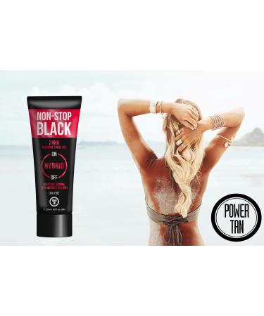 Power Tan Non-Stop Black Tingle Gelee - DHA Free Tanning Accelerator 250ml - Buy Online on GoSupps.com