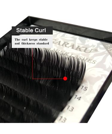 Nagaraku Classic Individual Eyelash Extensions - 1:1 Soft Natural Volume 0.07mm B Curl 7-15mm Mixed Rows for Half-Permanent Looks - International Shipping Available - Buy Online on GoSupps.com