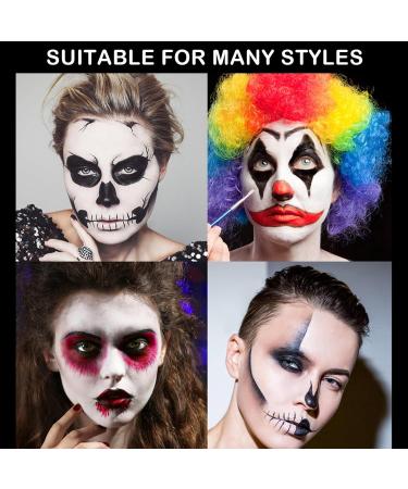 6 Colors Face & Body Paint - Water Activated FX Makeup Palette for Halloween Cosplay | Red Blue White Black Green Yellow Body Painting Kit - Buy Online on GoSupps.com