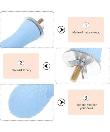 POPETPOP 20CM Bird Perch Parrot Stand Parakeet Natural Wood Rough Sand Perches Grinding Nail for Small Medium Large Birds African Grey Cockatoo Parakeet (Random Color) - Buy Online on GoSupps.com