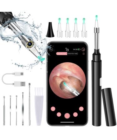 Zupora Ear Camera Ear Wax Removal Kit Earwax Remover Tool 1920P FHD Wireless Ear Otoscope with LED Lights Ear Scope with Ear Wax Cleaner Tool for iPhone iPad & Android Smart Phones Black