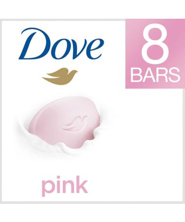 Dove Beauty Bar Pink 4 oz - 8 Bars | Moisturizing Soap & Skin Care | International Shipping Available - Buy Online on GoSupps.com