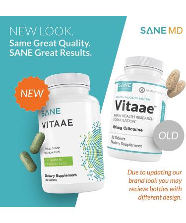 Vitaae Citicoline Brain Supplements - Memory & Focus Nootropic for Brain Health - Supports Throat Phlegm - Boost Mental Clarity & Cognitive Function - Buy Online on GoSupps.com