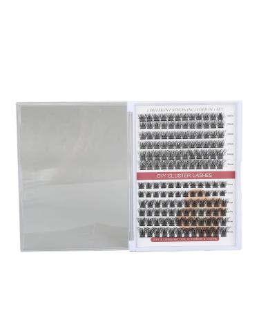 Cluster Eyelashes Portable Volume DIY Cluster Eyelashes Various Styles for Business Travel (C with D (144 Cluster)