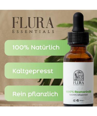 Pure Rosemary Oil for Hair Growth 60 ml - Rosemary Oil Hair Growth Booster - Natural Scalp Care Hair Thickening & Shine Effective Essential Oil - Buy Online on GoSupps.com