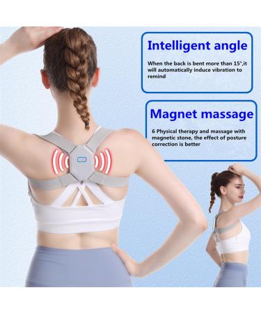 Back Corrector 6 Magnet Electronic Sensor Vibration Reminder Smart Back Spine Posture Corrector Suitable Children Adjustable Support Brace Health and Relaxation Handmade Full moon lofty ambition - Buy Online on GoSupps.com