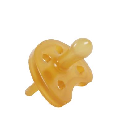 Sweetie Rubber Pacifier | Heart Shape | Natural Rubber | Symmetrical Nipple | Size 6-12 Medium | 1 Count - Buy Online on GoSupps.com