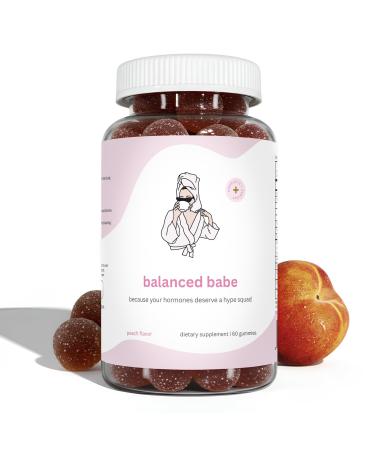Balancing Act - Peach Balanced Babe - Daily Gummies with Probiotic Prebiotic & Vitamin Support - 30 Day Supply (60 Count)