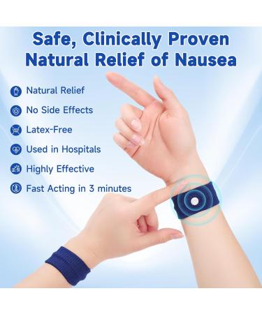 MEIYYJ Travel Sickness Bands for Adults and Kids - Motion Sickness Wristbands 1 Pair (Blue) - Buy Online on GoSupps.com