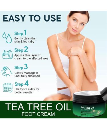 Tea Tree Oil Foot Cream for Cracked Heels and Dry Skin Cracked Heel Repair Cream for Feet and Hand Callus Remover for Hard Skin Tea Tree Cream Moisturizes Softens Foot Care - Buy Online on GoSupps.com