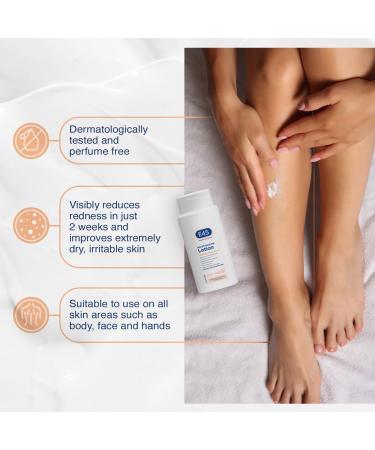 E45 Dermatological Moisturising Lotion 200ml - Daily Moisturiser for Dry & Sensitive Skin, Long-Lasting Hydration, Protects from Dryness, Reduces Redness & Flaking - Buy Online on GoSupps.com