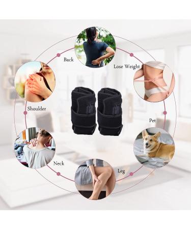 Naviocean 2Pcs Infrared Red Light Therapy Arm Belt - 660nm & 850nm Red Light Wrap with Timer & Brightness Settings for Muscle Pain Relief - Black - Buy Online on GoSupps.com
