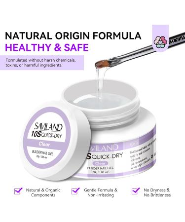 SAVILAND Quick-dry Builder Nail Gel Kit - Clear Pink Builder Nail Extension gel with Mini UV Light Top Gel Nail Dehydrator Non-acid PH Bond Primer and Nail Extension Application Tools for beginners - Buy Online on GoSupps.com