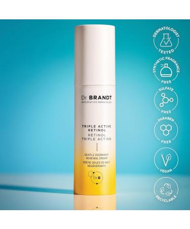 Dr. Brandt Skincare BTW Triple active retinol gentle overnight renewal cream 1 fl. oz. / 30 ml 1 Fl Oz (Pack of 1) - Buy Online on GoSupps.com