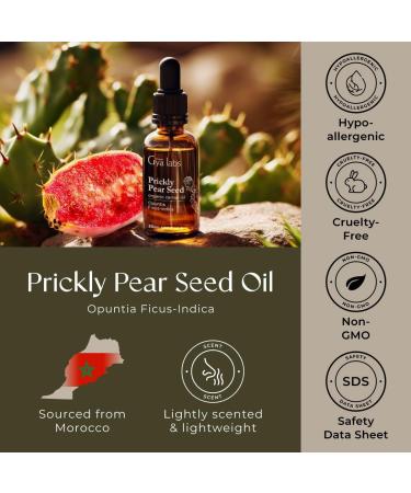 Gya Labs Bio-Cactus Core Oil 30ml - Cold-Pressed Prickly Pear Oil for Dry Skin Hair Face & Nails - Buy Online on GoSupps.com