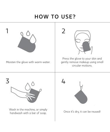 Glov Makeup Towels - Washable Microfiber Makeup Remover Gloves & Facial Sponges in Ivory | Eco-Friendly & Reusable - Buy Online on GoSupps.com