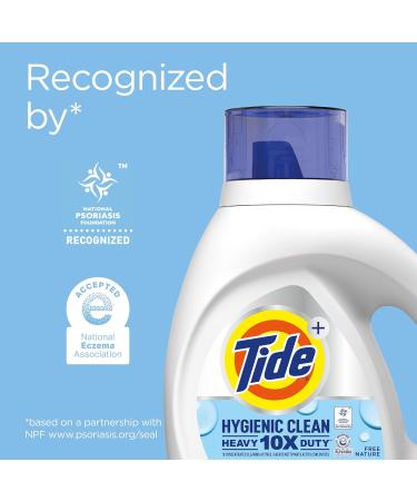 Tide Hygienic Clean Heavy Duty 10x Free Liquid Laundry Detergent - Unscented HE Compatible 74 Loads 105 fl oz | International Shipping Available - Buy Online on GoSupps.com