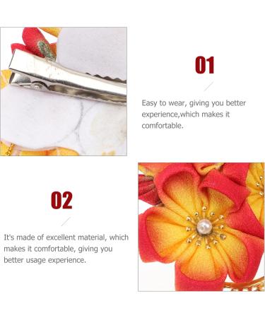 Didiseaon Kimono Headgear Ladies Dress Chinoiserie Decor Dress Tops for Women Hair Clip for Women Flower Hair Clip Womens Hair Clips Decorative Hair Pin Women Hairpin Photography Hairpin Bun - Buy Online on GoSupps.com