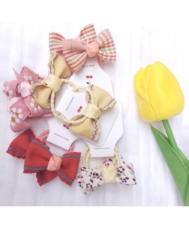 30 Pieces Baby Girls Hair Bows - Elastic Headbands & Ponytail Holders for Toddlers | Quality Hair Jewelry - Buy Online on GoSupps.com