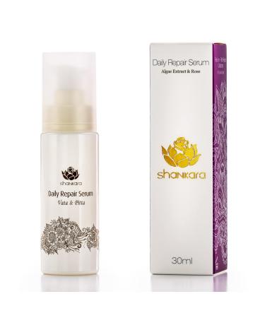 Shankara Daily Repair Serum Rose for Dry Irritated Skin with Rose Algae and Grapefruit Perfect hydrating serum for face and skin care serum for Rejuvenating and Smoothing Skin (30ml/1 bottle)