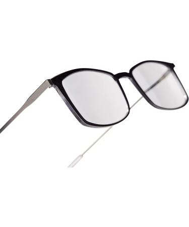 ThinOptics Brooklyn Reading Glasses - Unisex Ultra Thin & Lightweight with Magnetic Milano Case - Black 1.5x - International Shipping Available - Buy Online on GoSupps.com