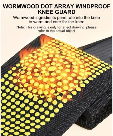 Tourmaline Acupressure Self-Heating Knee Pads | Mugwort Shaping Socks | Wormwood Knee Sleeve (Large, Black) - Buy Online on GoSupps.com