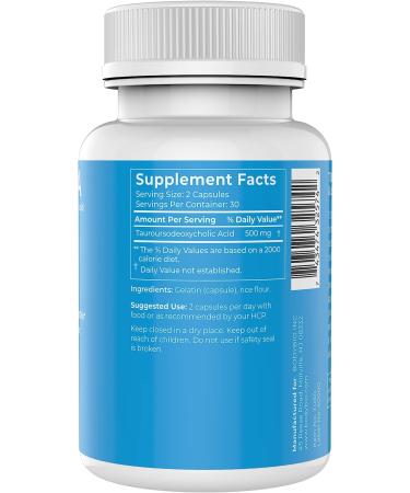 BodyBio Tudca Capsules - Liver Health & Detox Support - Pure Tauroursodeoxycholic Acid - 60 Count - Buy Online on GoSupps.com