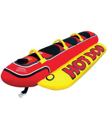 Airhead Hot Dog | Towable Tube for Boating with 1-5 Rider Options 1-3 Rider
