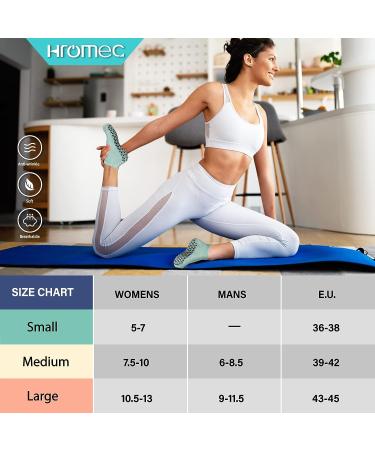Non Slip Yoga Socks with Grips - 6 Pairs, Medium Size for Women and Men - Ideal for Pilates, Ballet, Barre, Hospital - Anti Skid Barefoot Socks - Buy Online on GoSupps.com