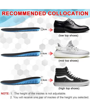 Ailaka Height Increase Insoles for Men & Women | Honeycomb Cushion Shoe Inserts | Shock Absorbing | Sizes 6.5-10 M / 8-11.5 W | Elevate Your Comfort & Height - Buy Online on GoSupps.com