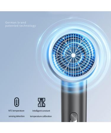 hair dryer Hair Salon Blowing High-power household hair dryer hair salon negative ion hair dryer constant temperature of 134.6 no damage to hair Uniform heat distribution (Gray) - Buy Online on GoSupps.com