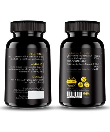 Vitalytes Glucosamine and Chondroitin Complex Capsules | 120 High Strength Capsules | Supports Immune System | Made in UK | Sugar Free & Non GMO - Buy Online on GoSupps.com